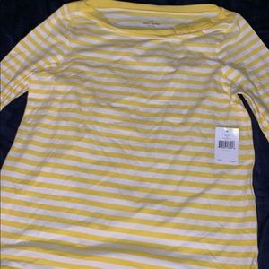 Kate Spade off the shoulder 3/4 sleeve shirt